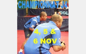 RÉSULTATS CHAMPIONNAT J4 : 4, 5 & 6 NOVEMBRE