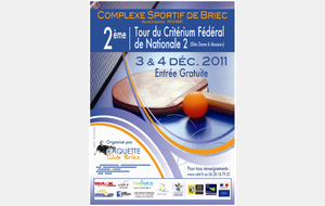 RÉSULTATS CRITÉRIUM FÉDÉRAL TOUR 2 : 3 &amp; 4 DEC.