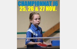 RÉSULTATS CHAMPIONNAT J6 : 25, 26 & 27 NOVEMBRE