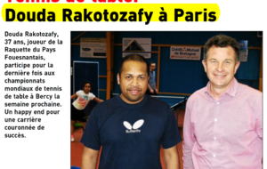 CHAMPIONNAT DU MONDE : Douda RAKOTOZAFY à PARIS