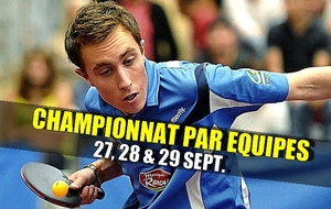 RÉSULTATS CHAMPIONNAT PAR EQUIPES : 27, 28 &amp; 29 SEPT.