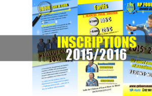 INSCRIPTIONS 2015/2016