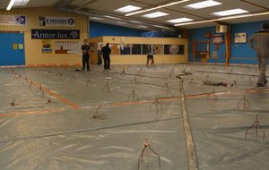 pose trépieds pour déterminer la hauteur de chappe