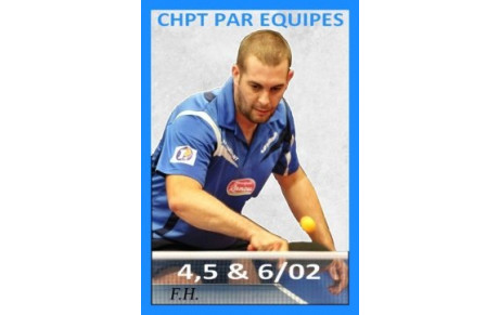 RESULTATS CHPT PAR EQUIPES J14 : 4, 5 &amp; 6 FEVRIER