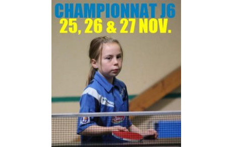 RÉSULTATS CHAMPIONNAT J6 : 25, 26 &amp; 27 NOVEMBRE