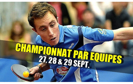 RÉSULTATS CHAMPIONNAT PAR EQUIPES : 27, 28 &amp; 29 SEPT.