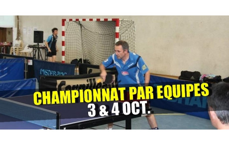 RÉSULTATS CHAMPIONNAT PAR EQUIPES : 3 &amp; 4 OCT.