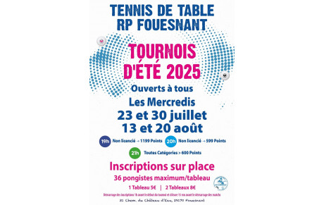 TOURNOIS ETE 2025
